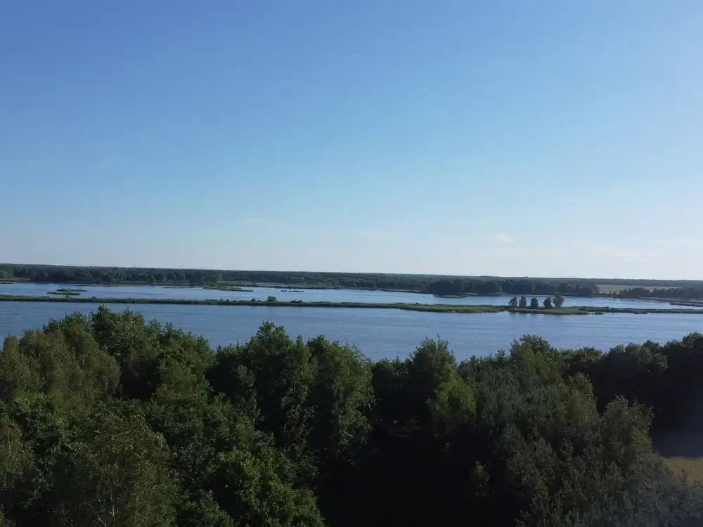 Dolina Tyśmienicy i Stawy Siemieńskie widziane z góry